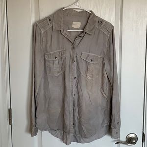 Fade detailed button up shirt